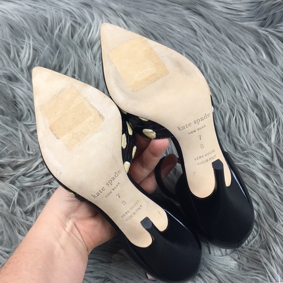 Kate Spade Dotted Ankle Strap D’orsay Pump 7 - Picture 4 of 8